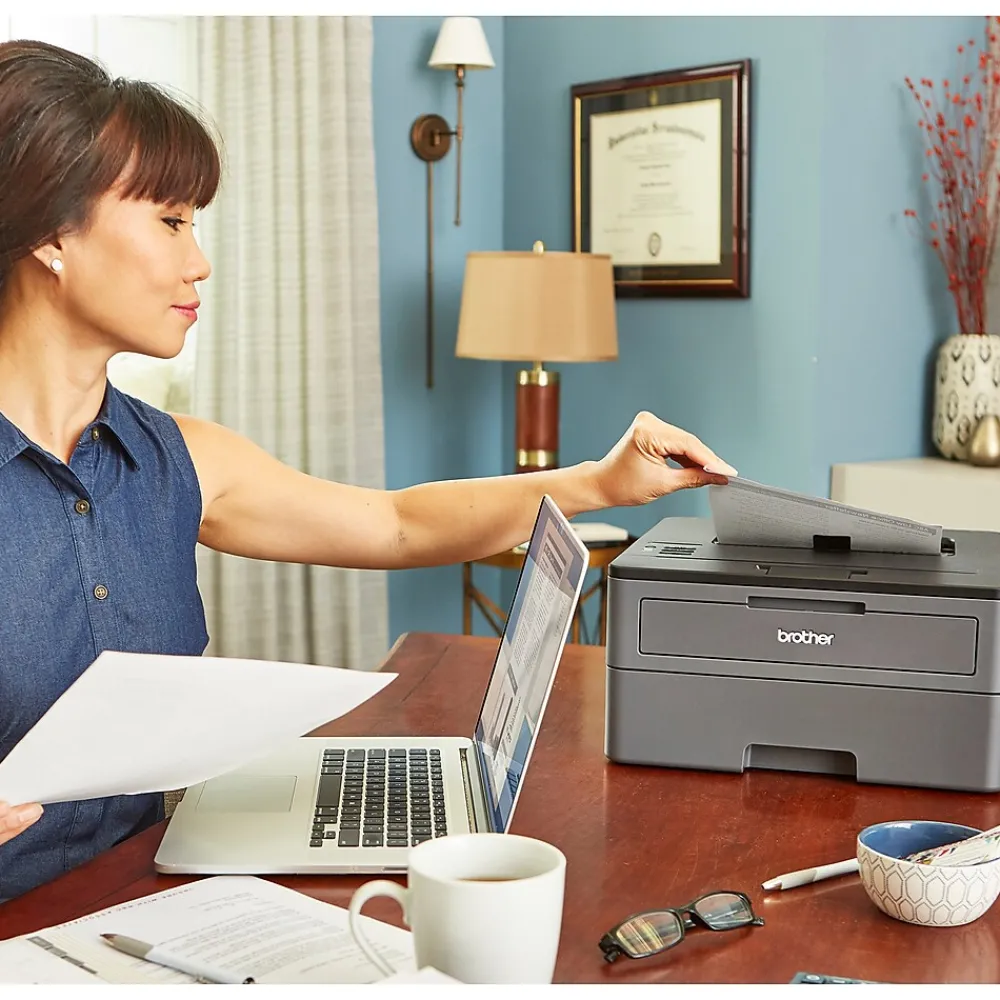 Brother Refurbished HL-L2370DW Wireless Monochrome Laser Printer