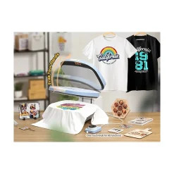 Brother Sublimation Printer and Craft Express Elite Auto Heat Press Bundle, Pet Scarves