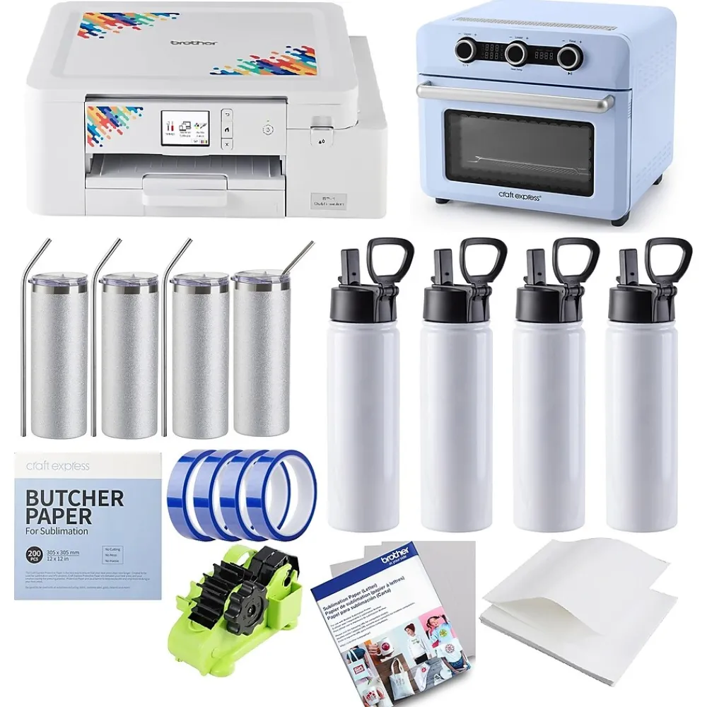 Brother Sublimation Printer and Craft Express Elite Sublimation Oven Bundle