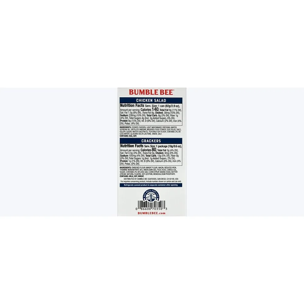 Bumble Bee Snack On The Run! Chicken Snack Kit, 3.5 oz., 12/Carton (AHF70350)
