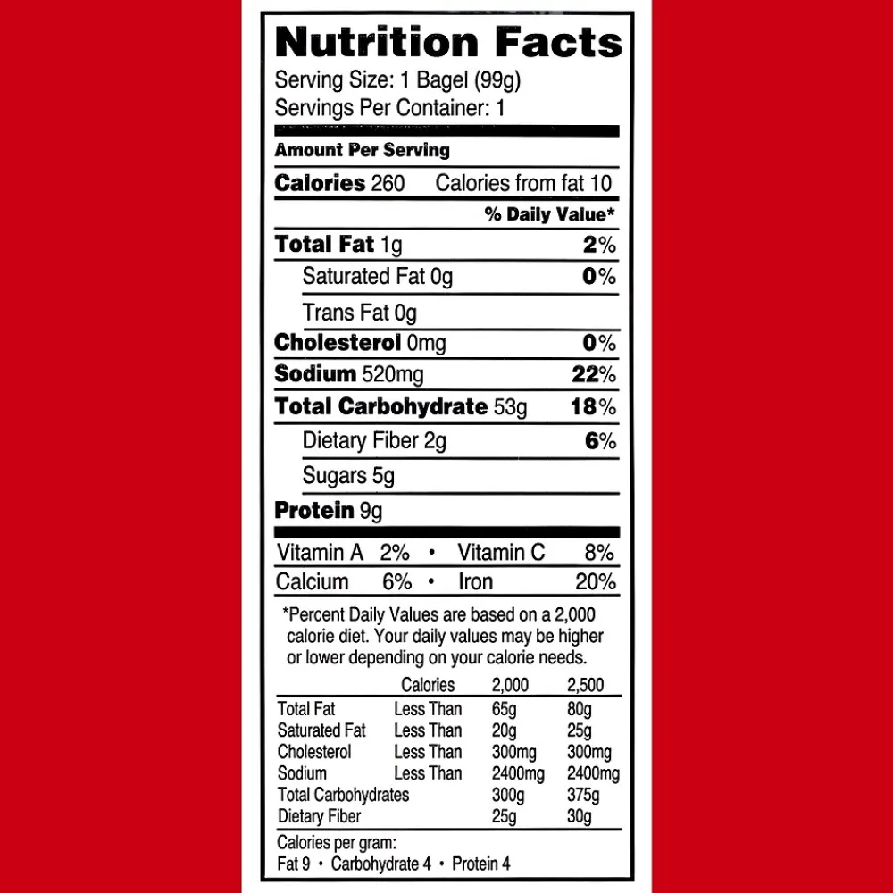 Burry Individually Wrapped Plain Bagel w/ Cream Cheese, 4.6 Oz, 6/Box (307-00370)