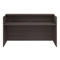 Office Desks*Bush Business Furniture Arrive 72"W Reception Desk with Shelf, (AVD172SGK) Storm Gray