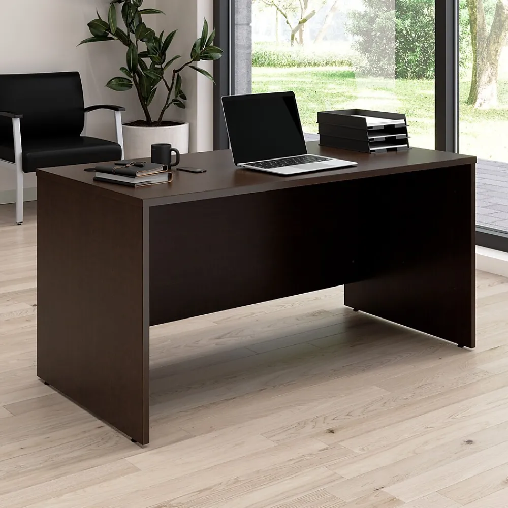 Computer Desks*Bush Business Furniture Arrive 60"W Office Desk, (ARD260MR-Z) Mocha Cherry
