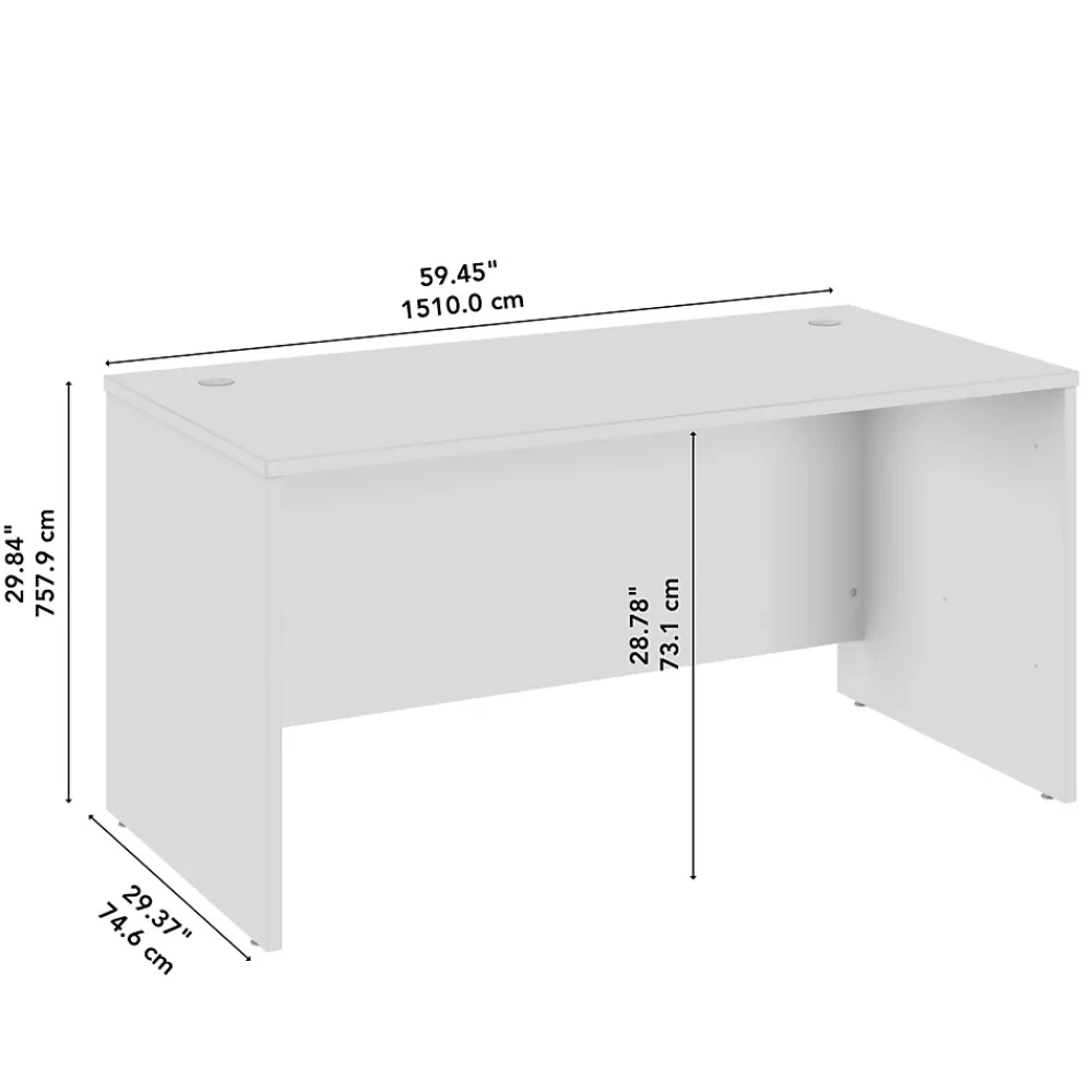 Computer Desks*Bush Business Furniture Arrive 60"W Office Desk, (ARD260MR-Z) Mocha Cherry