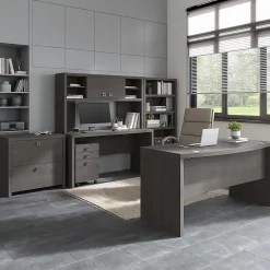 File Cabinets*Bush Business Furniture Echo 2 Drawer Lateral File Cabinet, Charcoal Maple (KI60302-03)