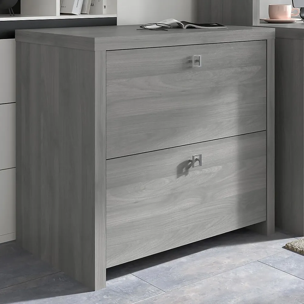 File Cabinets*Bush Business Furniture Echo 2 Drawer Lateral File Cabinet, Modern Gray (KI60402-03)