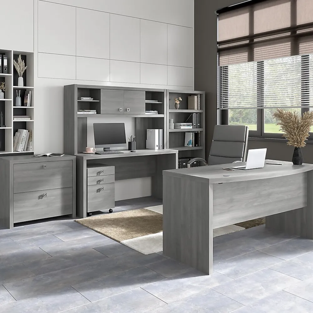 File Cabinets*Bush Business Furniture Echo 2 Drawer Lateral File Cabinet, Modern Gray (KI60402-03)