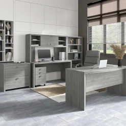 Bookcases*Bush Business Furniture Echo 5 Shelf Bookcase, Modern Gray (KI60404-03)