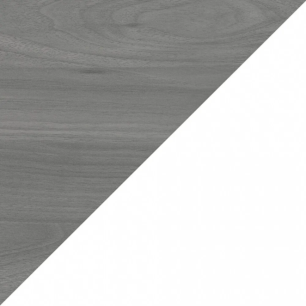 Office Desks*Bush Business Furniture Echo 60"W Credenza Desk, Pure White/Modern Gray (KI60506-03)