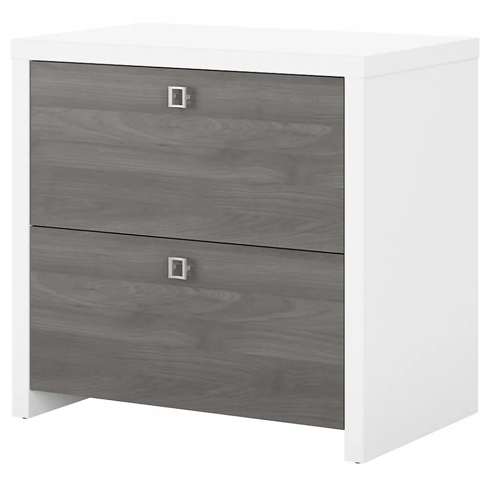 File Cabinets*Bush Business Furniture Echo 2 Drawer Lateral File Cabinet, Pure White/Modern Gray (KI60502-03)