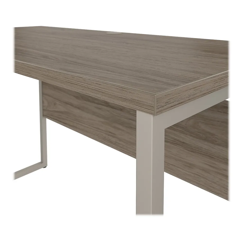 Computer Desks*Bush Business Furniture Hybrid 48"W Computer Table Desk with Metal Legs, (HYD148MH) Modern Hickory