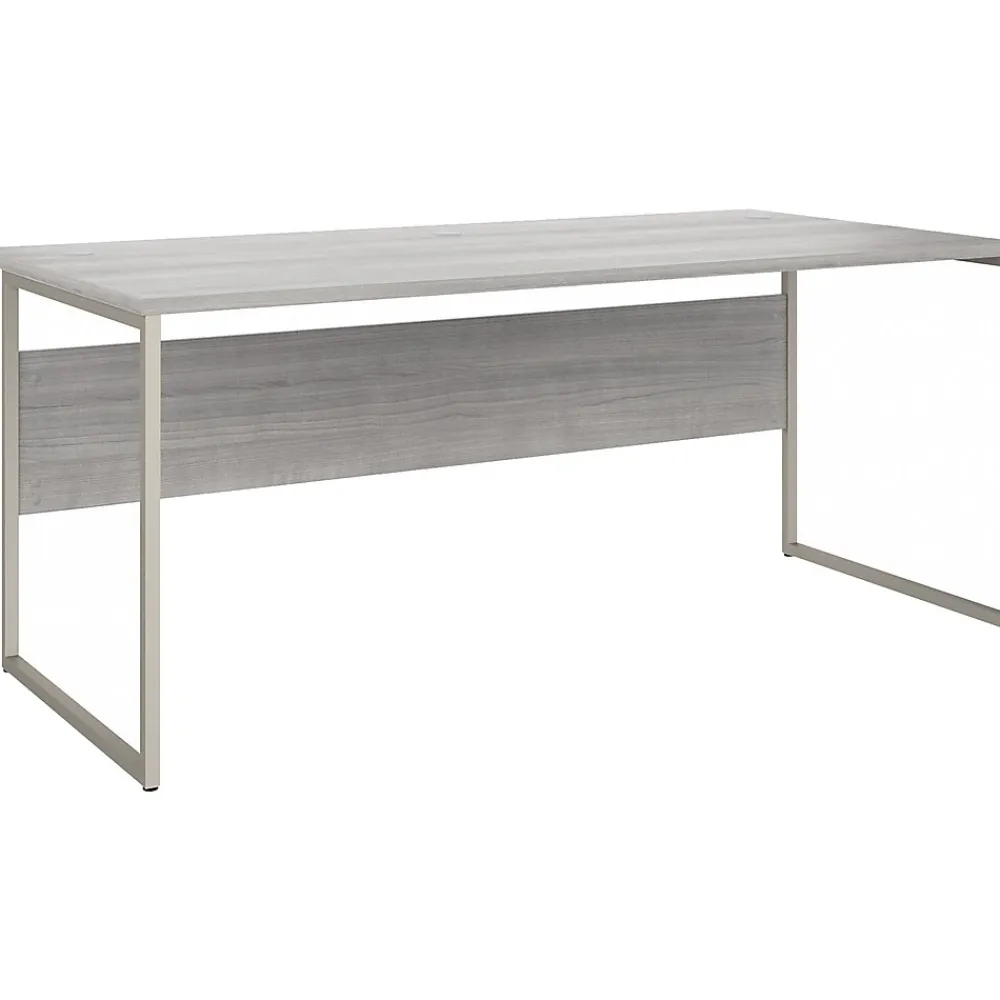 Computer Desks*Bush Business Furniture Hybrid 72"W x 36"D Computer Table Desk with Metal Legs, (HYD172PG) Platinum Gray