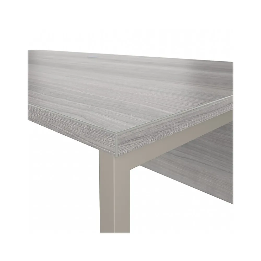 Computer Desks*Bush Business Furniture Hybrid 72"W x 36"D Computer Table Desk with Metal Legs, (HYD172PG) Platinum Gray