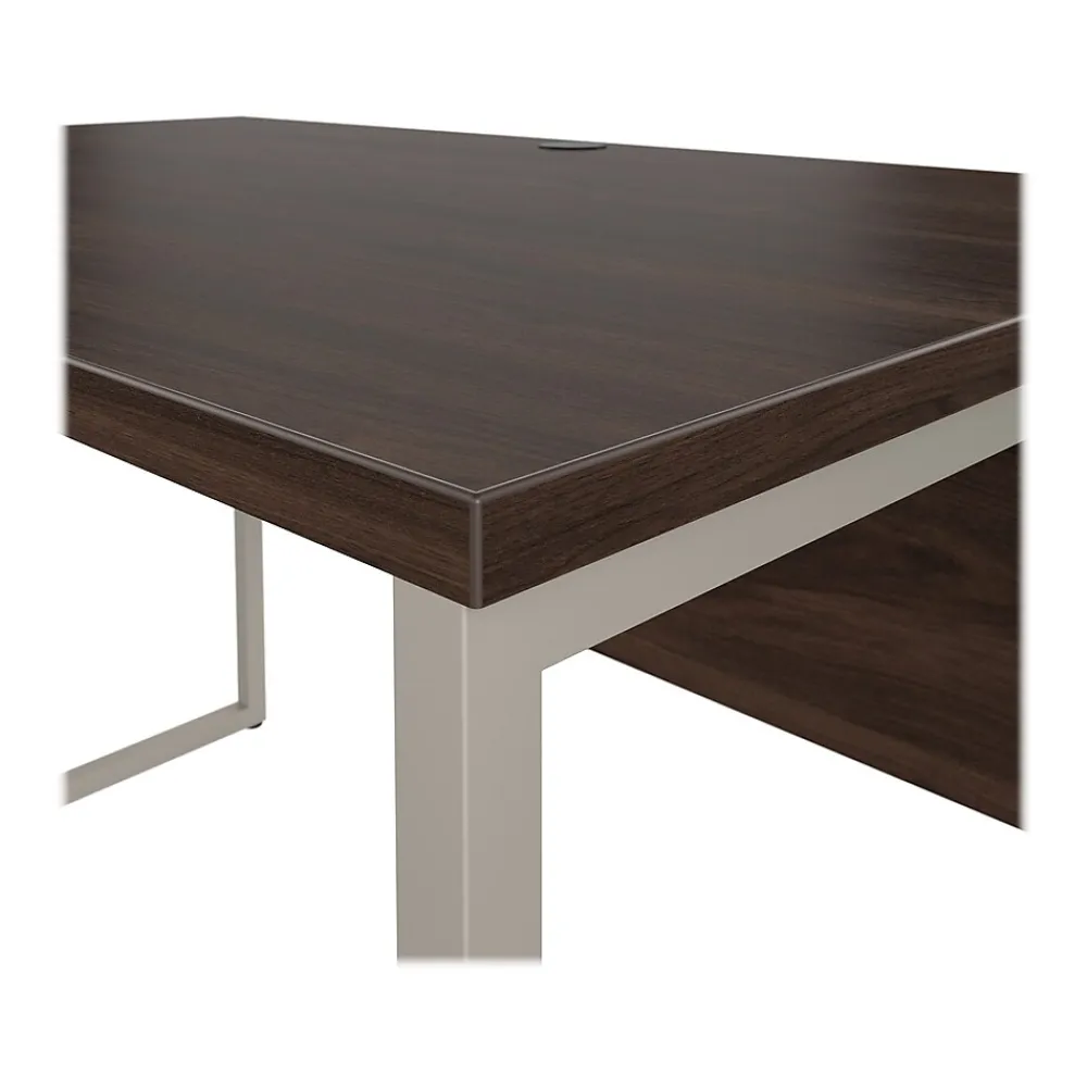 Computer Desks*Bush Business Furniture Hybrid 48"W Computer Table Desk with Metal Legs, Black Walnut (HYD248BW)