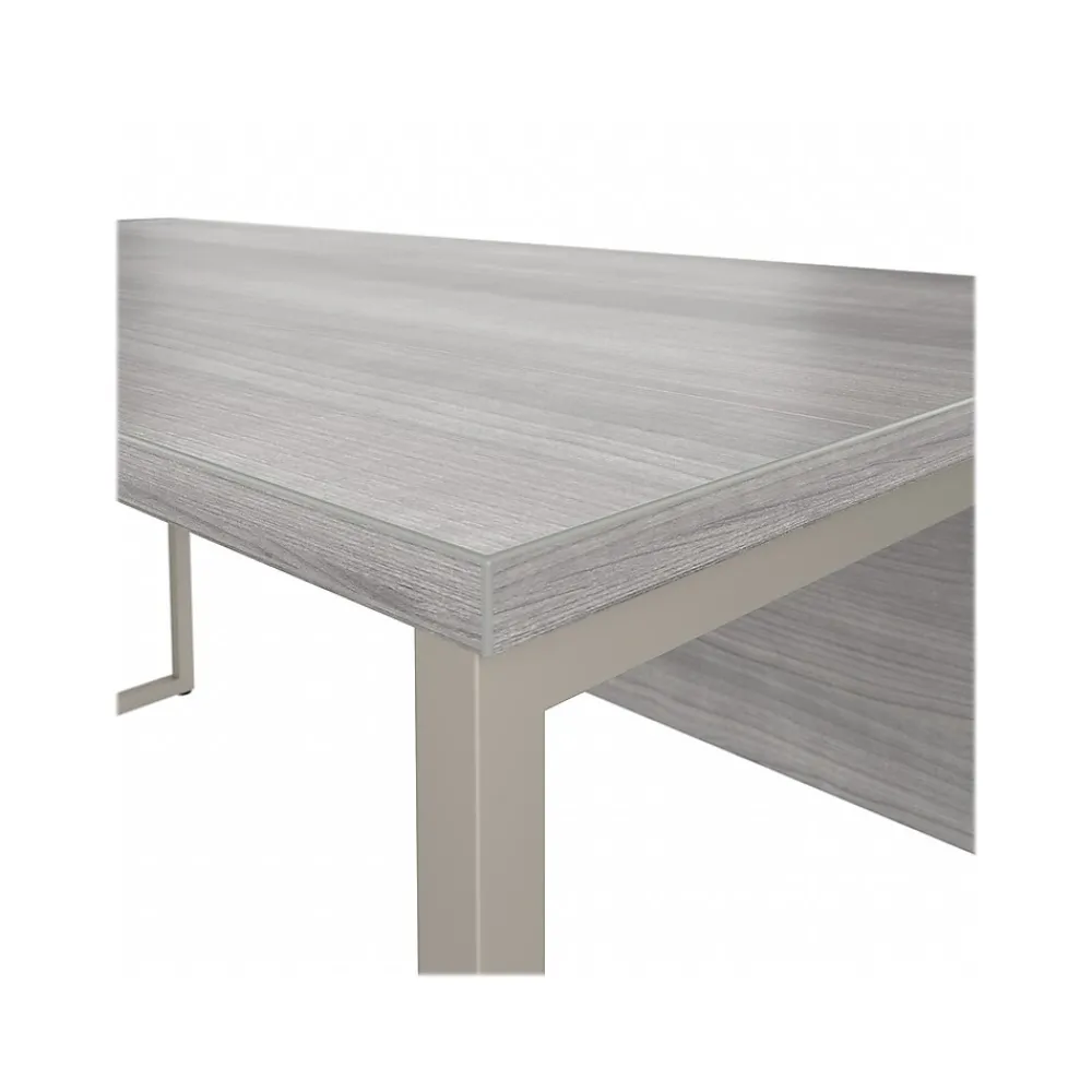 Computer Desks*Bush Business Furniture Hybrid 60"W Computer Table Desk with Metal Legs, (HYD360PG) Platinum Gray