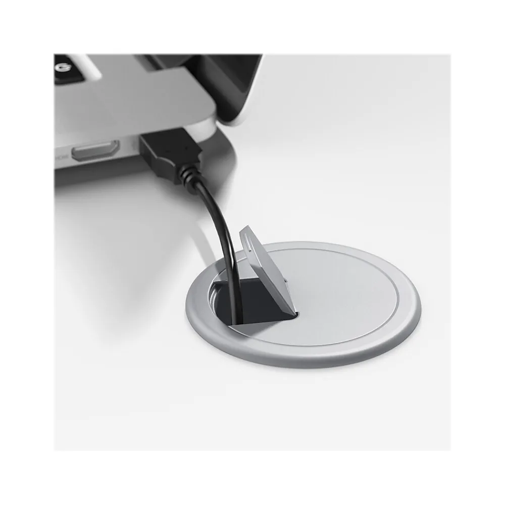 Computer Desks*Bush Business Furniture Hybrid 72"W Computer Table Desk with Metal Legs, (HYD373WH) White