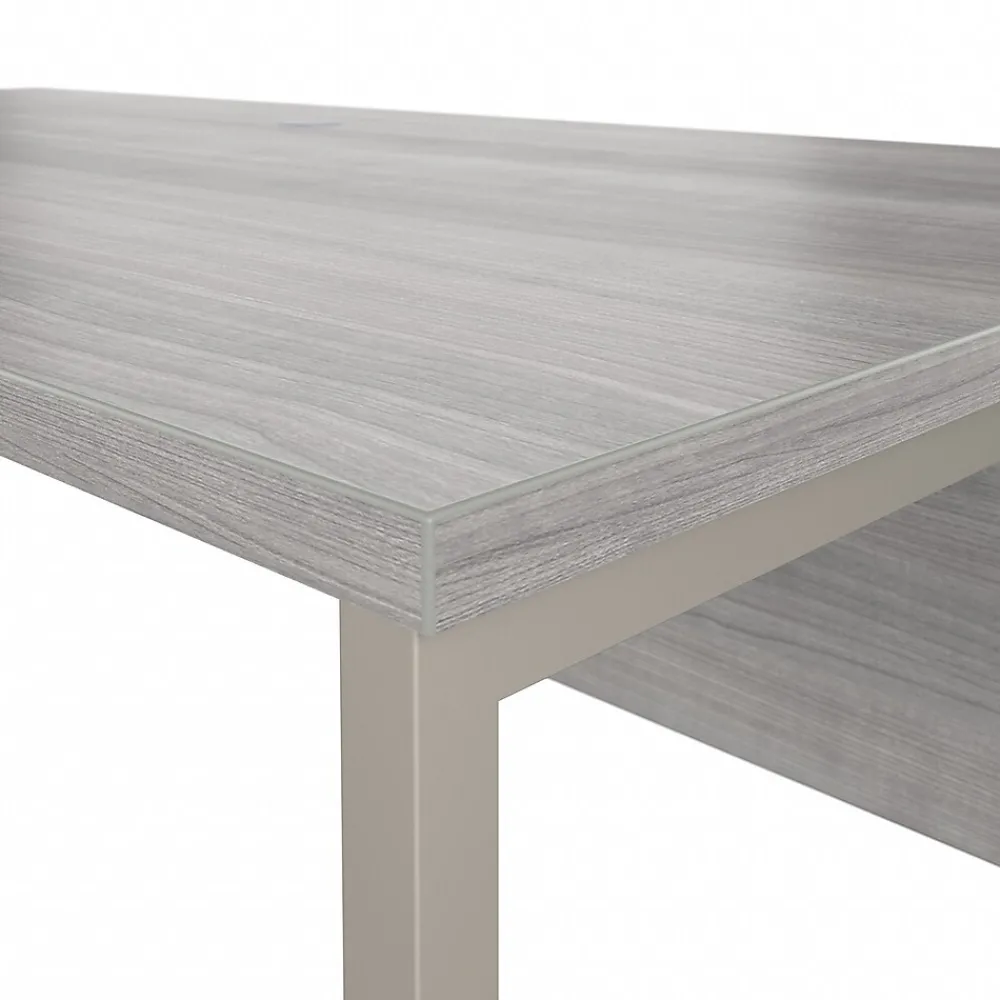 L-Desks*Bush Business Furniture Hybrid 72"W L Shaped Table Desk with Metal Legs, (HYB026PG) Platinum Gray