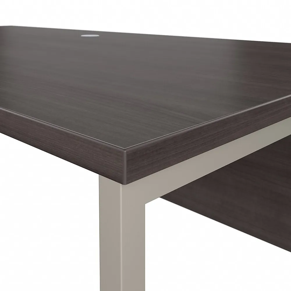 L-Desks*Bush Business Furniture Hybrid 72"W L Shaped Table Desk with Metal Legs, (HYB025SG) Storm Gray