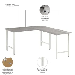 L-Desks*Bush Business Furniture Hustle 60