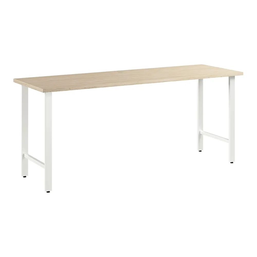 Office Desks*Bush Business Furniture Hustle 72"W Computer Desk with Metal Legs, Natural Elm (HUD172NE)