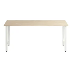 Office Desks*Bush Business Furniture Hustle 72"W Computer Desk with Metal Legs, Natural Elm (HUD172NE)