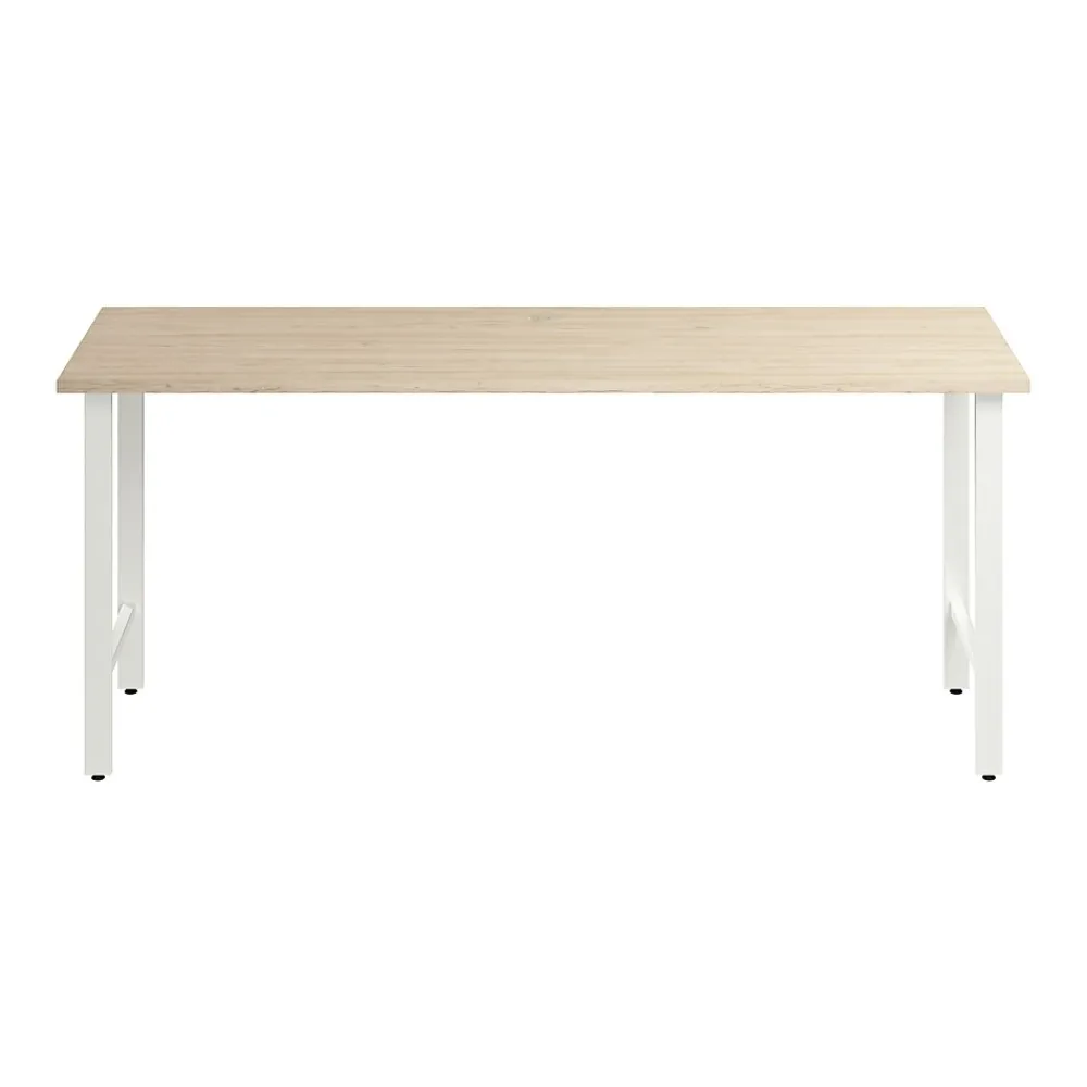 Office Desks*Bush Business Furniture Hustle 72"W Computer Desk with Metal Legs, Natural Elm (HUD172NE)