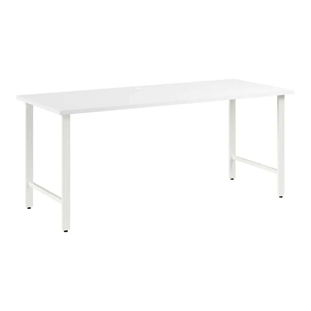 Corner Desks*Bush Business Furniture Hustle 72"W Computer Desk with Metal Legs, White (HUD272WH)