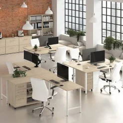 File Cabinets*Bush Business Furniture Hustle Office Storage Cabinet with Wheels, Natural Elm (HUF140NE)