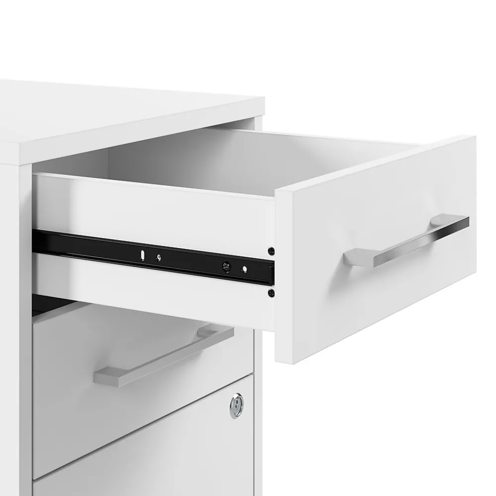 File Cabinets*Bush Business Furniture Hustle Office Storage Cabinet with Wheels, White (HUF140WH)