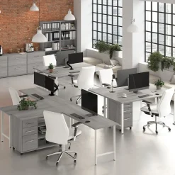 File Cabinets*Bush Business Furniture Hustle Office Storage Cabinet with Wheels, Platinum Gray (HUF140PG)