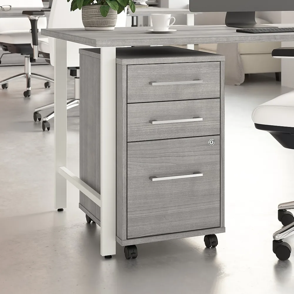 File Cabinets*Bush Business Furniture Hustle 3 Drawer Mobile File Cabinet, Platinum Gray (HUF116PG)