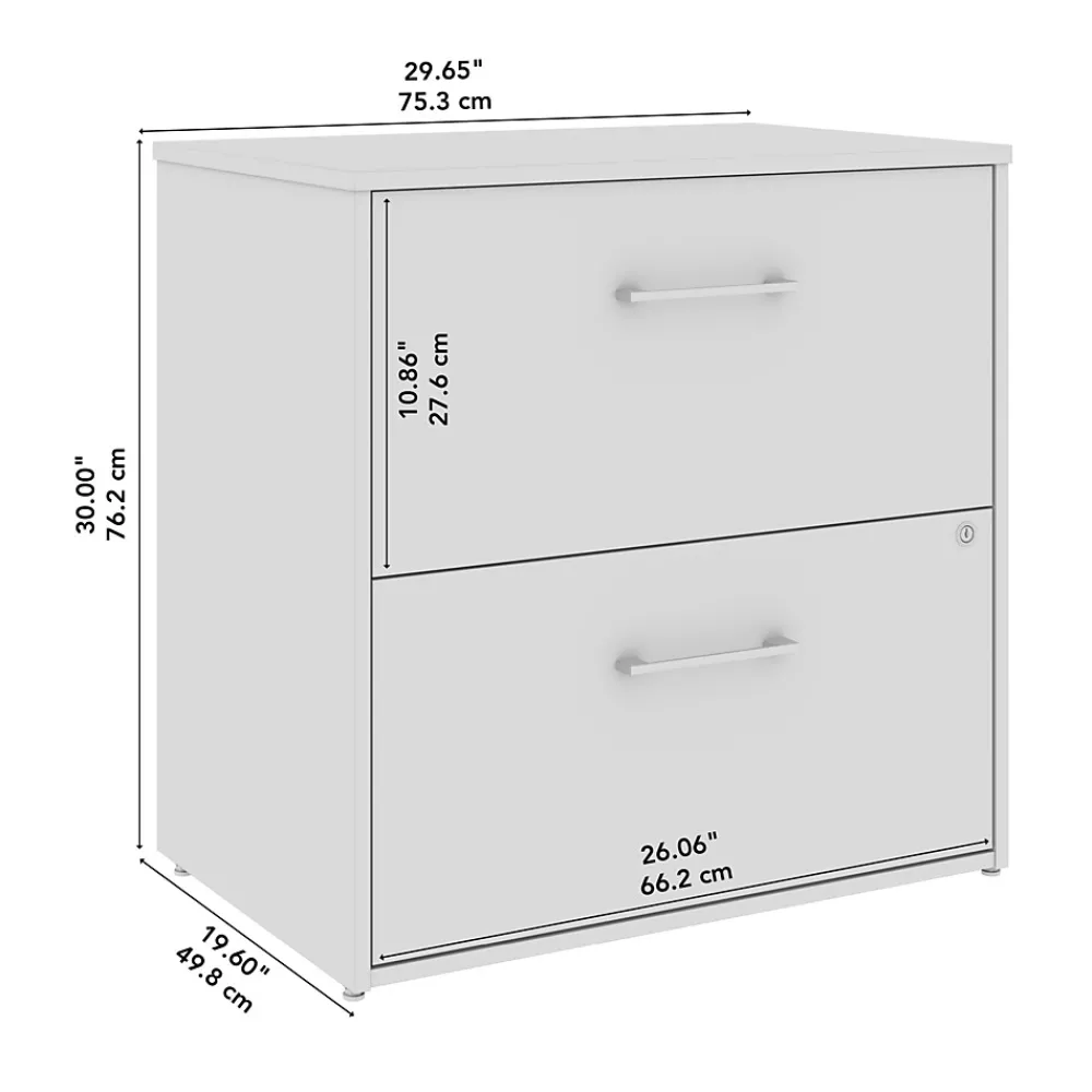 File Cabinets*Bush Business Furniture Hustle 2 Drawer Lateral File Cabinet, Natural Elm (HUF130NE)