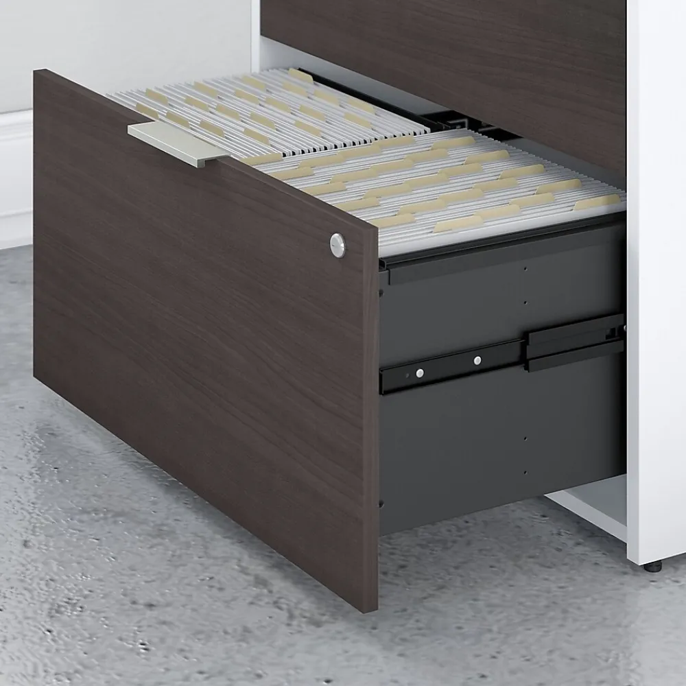 File Cabinets*Bush Business Furniture Jamestown 2-Drawer Lateral File Cabinet, Locking, Letter/Legal, Storm Gray/White, 29.72" (JTF130SGWHSU)