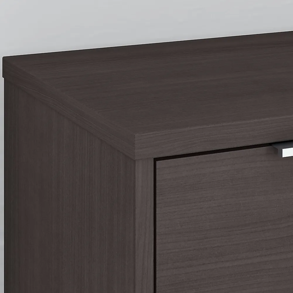 Storage Cabinets*Bush Business Furniture Jamestown 21.2" Low Storage Cabinet with 4 Shelves, Storm Gray (JTS160SG)