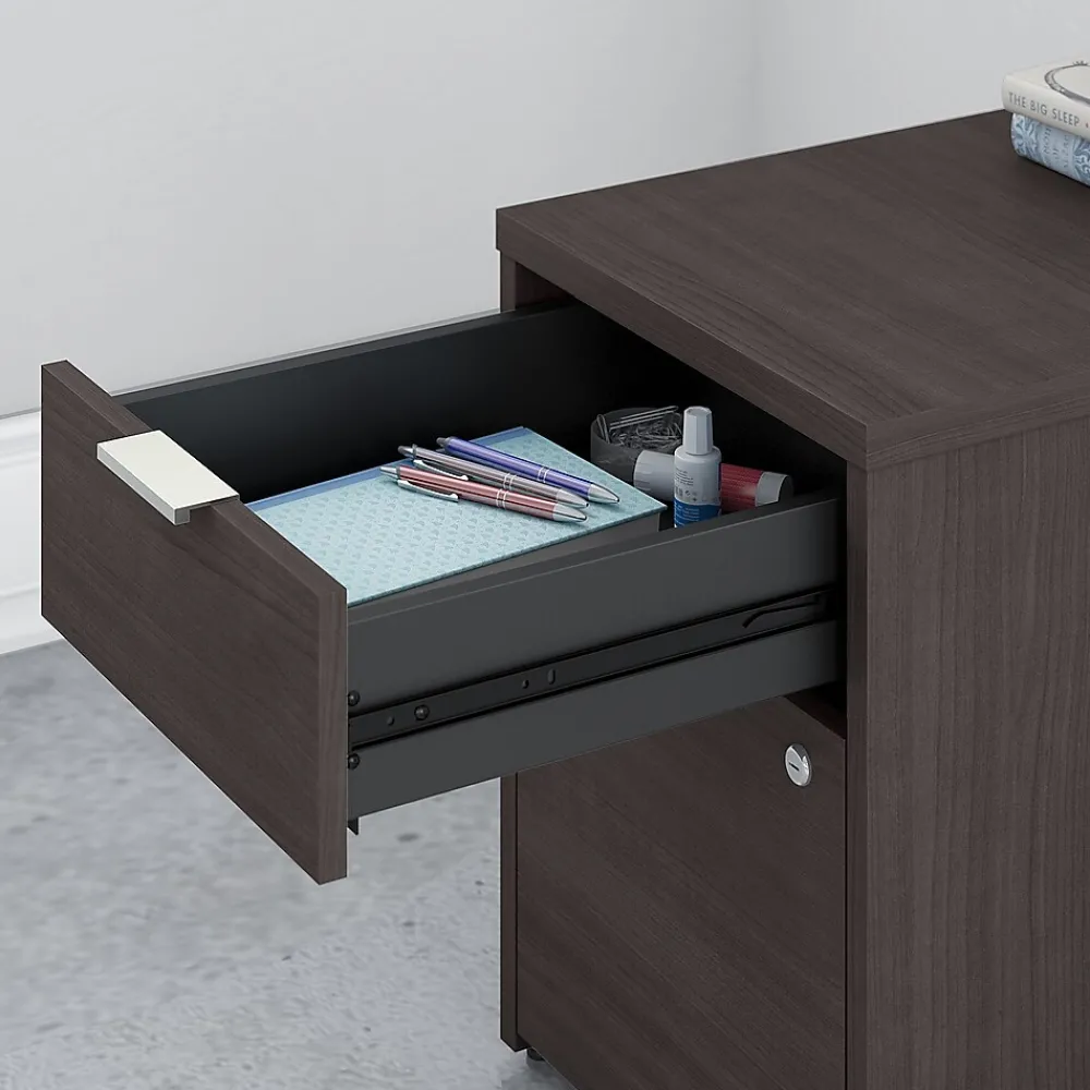 File Cabinets*Bush Business Furniture Jamestown 2-Drawer Vertical File Cabinet, Locking, Letter/Legal, Storm Gray, 23.66" (JTF116SGSU)