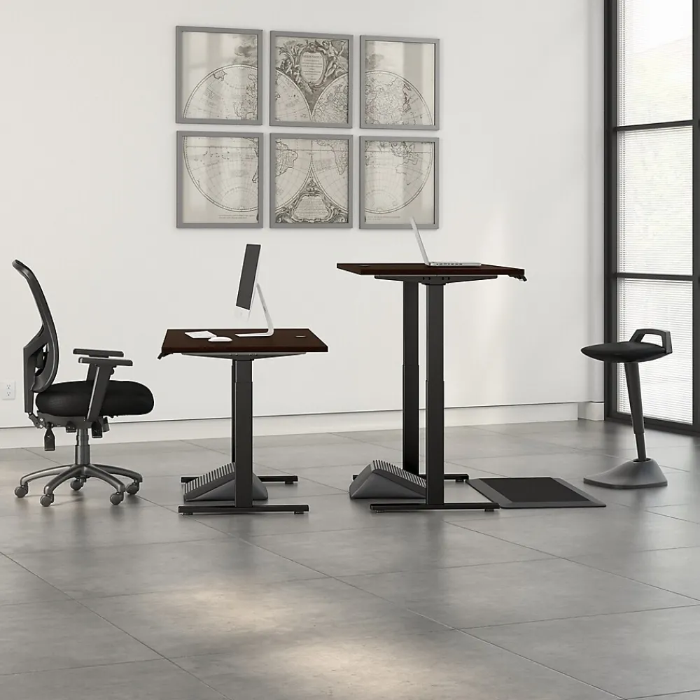 Standing Desks*Bush Business Furniture Move 60 Series 60"W Electric Height Adjustable Standing Desk, Mocha Cherry (M6S6030MRBK)