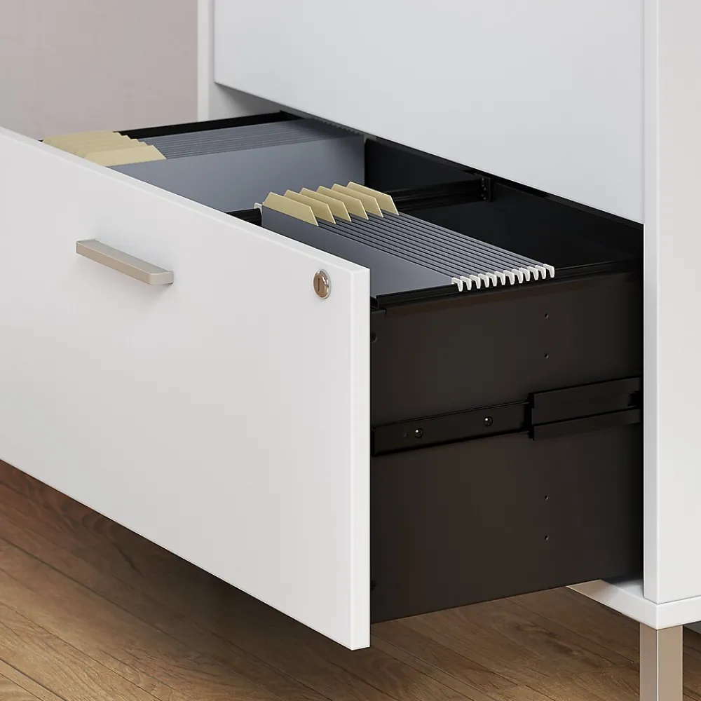 File Cabinets*Bush Business Furniture Method 2 Drawer Lateral File Cabinet, White (KI70204SU)