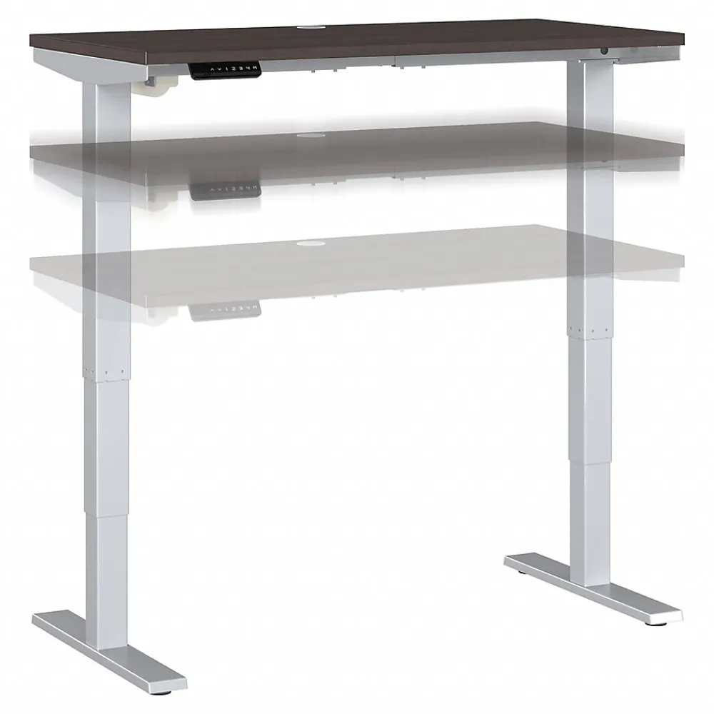Standing Desks*Bush Business Furniture Move 40 Series 48"W Electric Adjustable Standing Desk, Storm Gray/Cool Gray Metallic (M4S4824SGSK)
