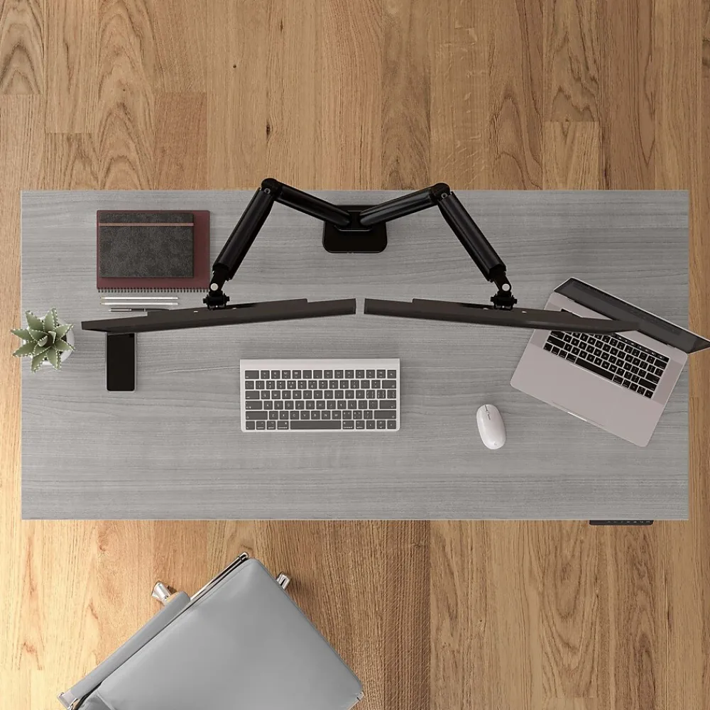 Standing Desks*Bush Business Furniture Move 40 Series 60"W Electric Height Adjustable Standing Desk, Platinum Gray/Black (M4S6030PGBK)