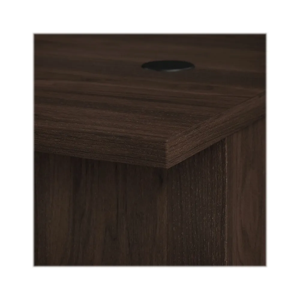 Office Desks*Bush Business Furniture Office 500 72"W U Shaped Executive Desk with Drawers, (OF5002BWSU) Black Walnut