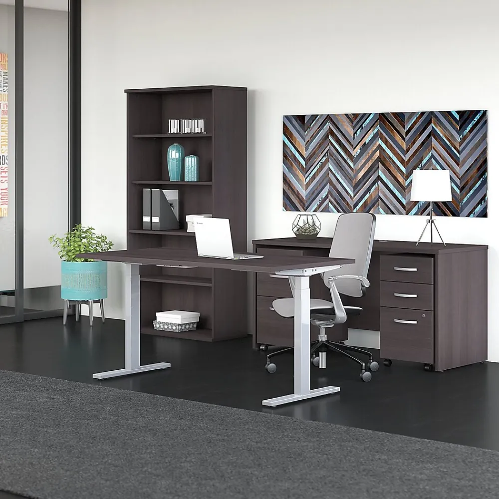 Computer Desks*Bush Business Furniture Studio C 60"W Credenza Desk, (SCD360SG) Storm Gray