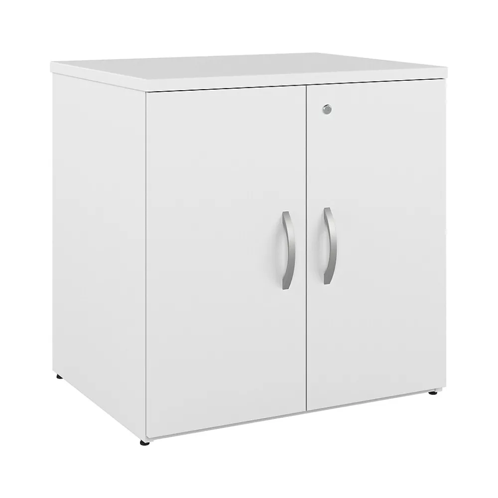 Storage Cabinets*Bush Business Furniture Studio C 30" Storage Cabinet with 2 Shelves, White (SCS130WH)