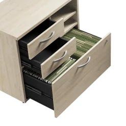 Storage Cabinets*Bush Furniture Bush Business Furniture Studio C Office Storage Cabinet with Drawers and Shelves, Natural Elm (SCF130NESU)