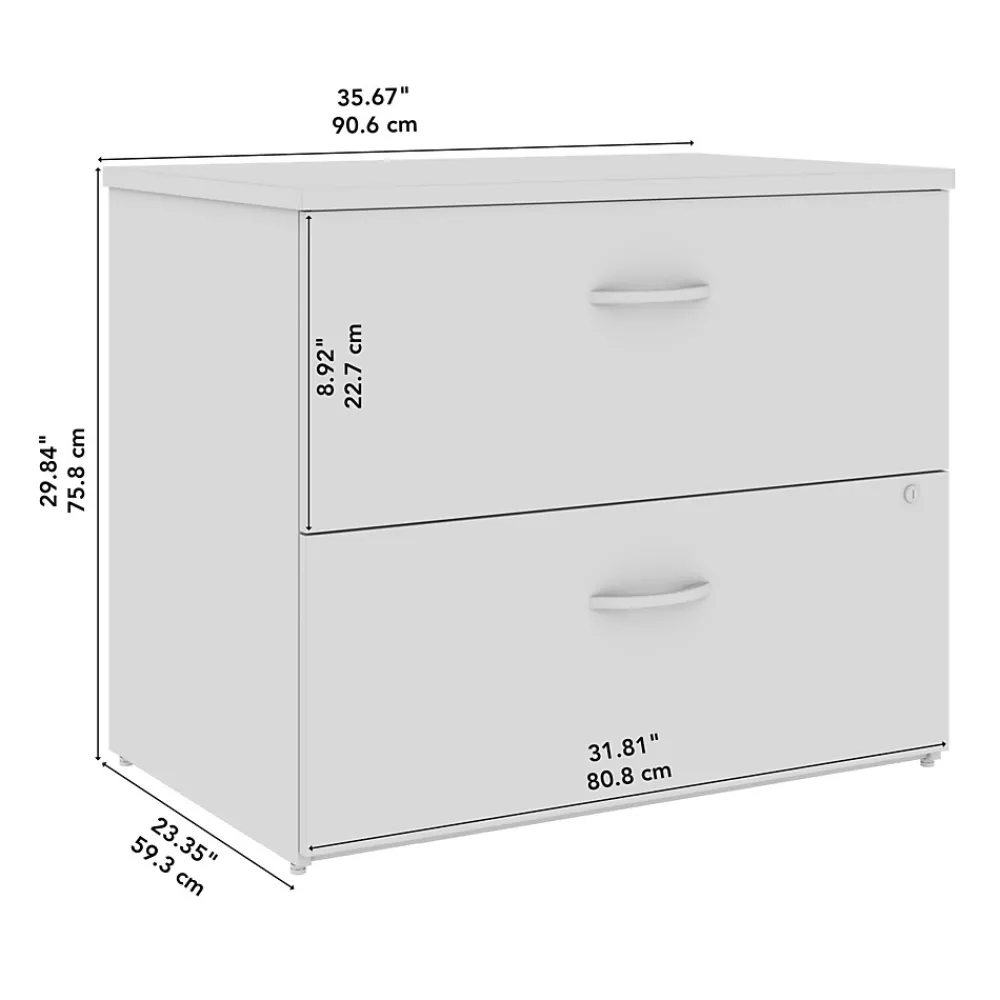 File Cabinets*Bush Furniture Bush Business Furniture Studio C 2 Drawer Lateral File Cabinet, Natural Elm (SCF136NESU)
