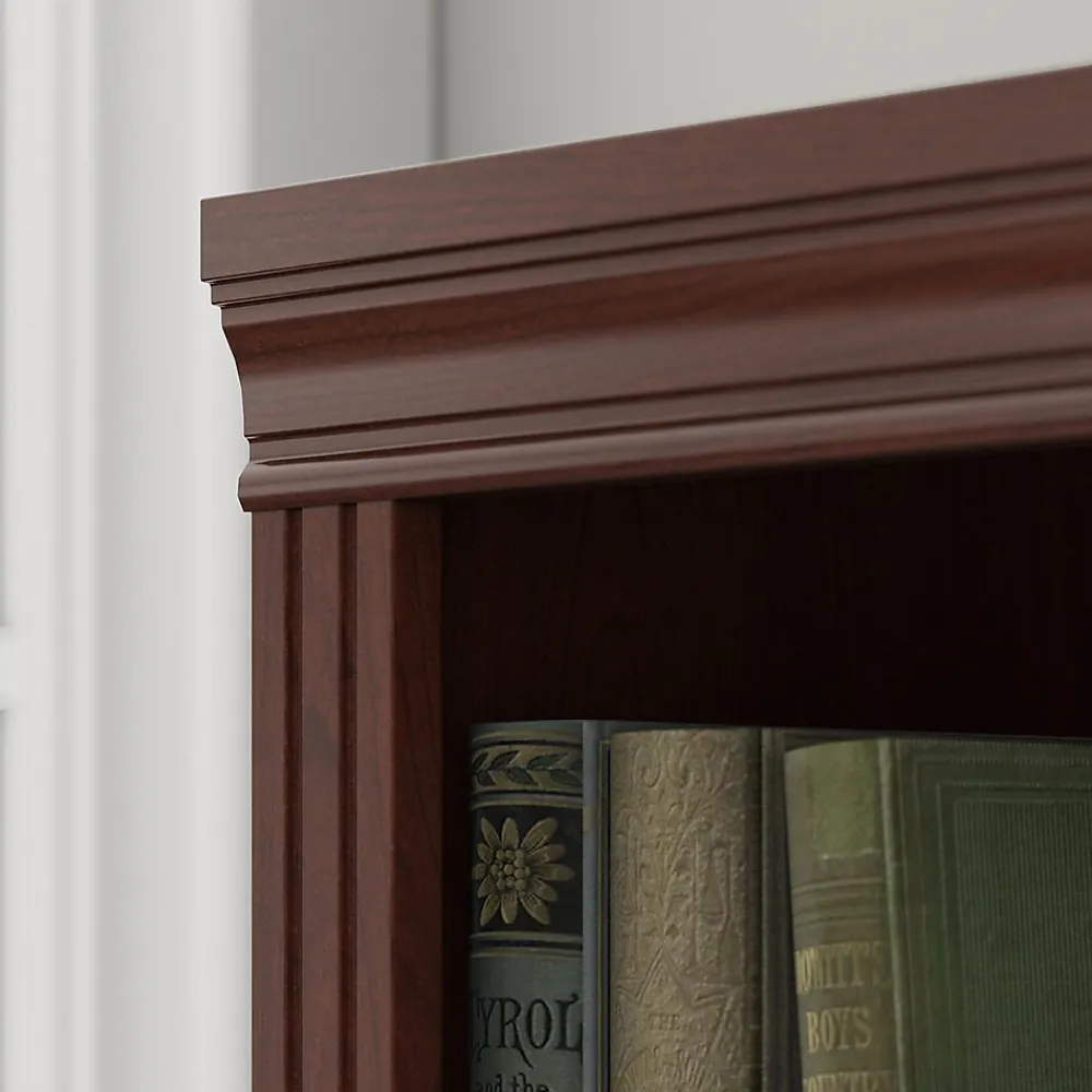 Bookcases*Bush Business Furniture Saratoga 72"H 5-Shelf Bookcase with Adjustable Shelves, Harvest Cherry (W1615C-03)
