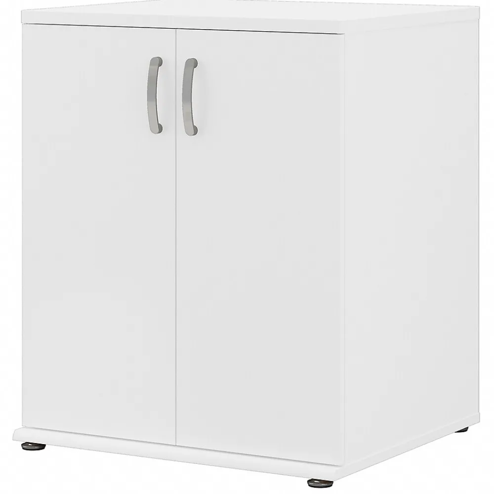 Storage Cabinets*Bush Business Furniture Universal 34" Floor Storage Cabinet with 2 Shelves, White (UNS128WH)