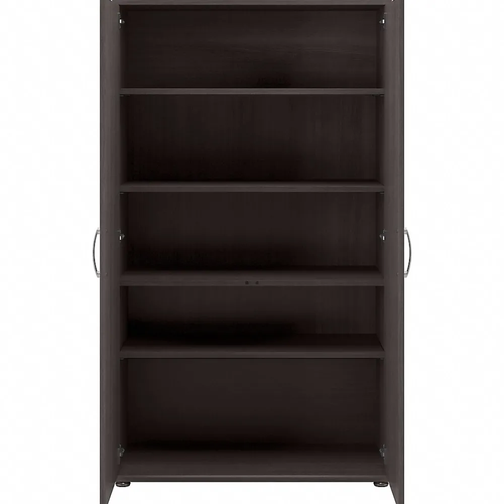 Storage Cabinets*Bush Business Furniture Universal 62" Tall Storage Cabinet with Doors and 5 Shelves, Storm Gray (UNS136SGK)