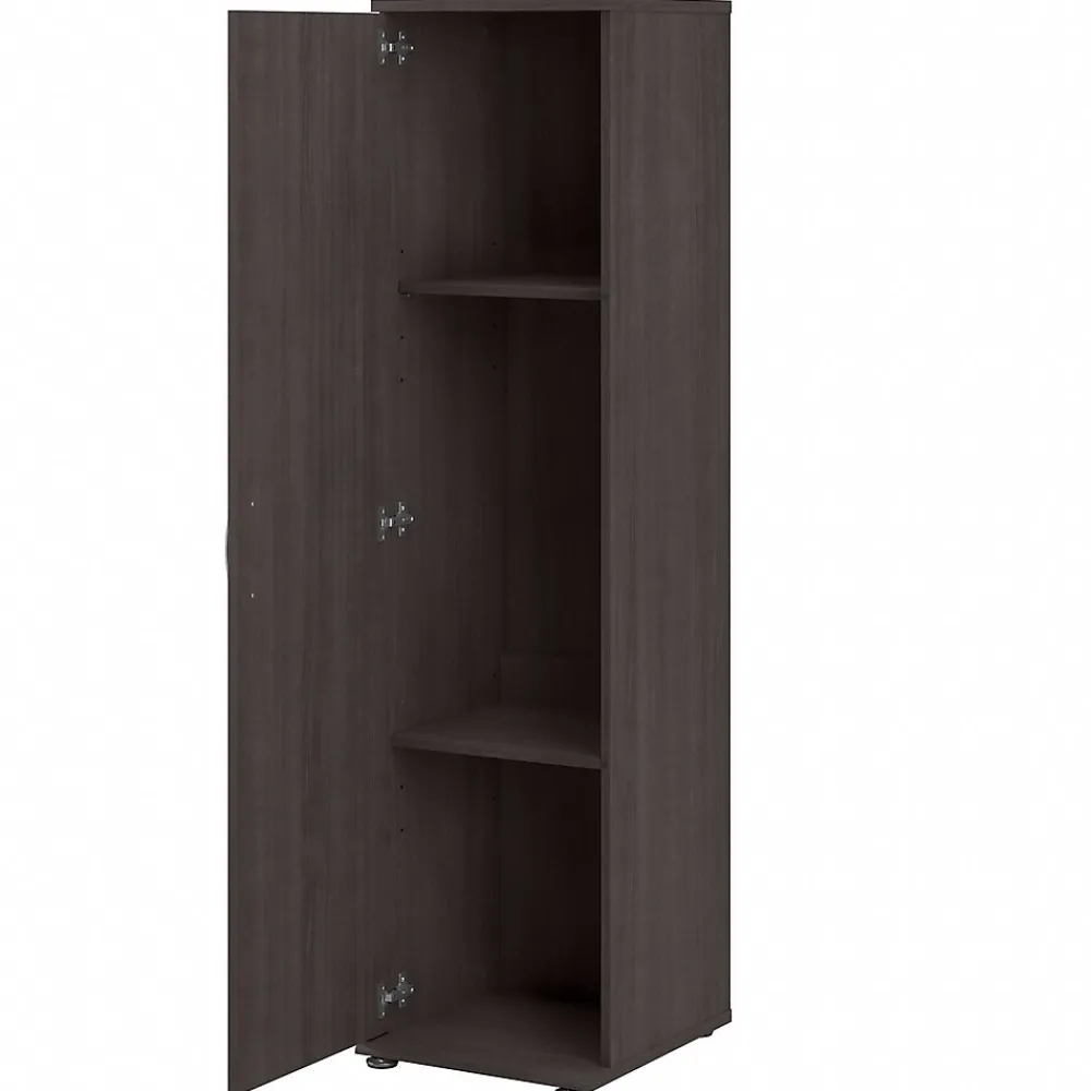 Storage Cabinets*Bush Business Furniture Universal 62" 3-Piece Modular Storage Set with 5 Shelves, Storm Gray (UNS005SG)