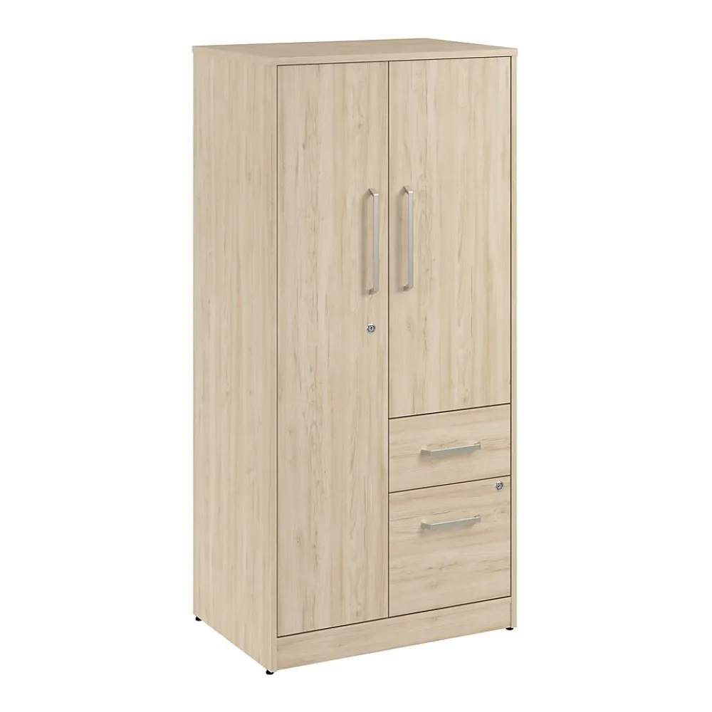 Storage Cabinets*Bush Business Furniture Vista Wardrobe Cabinet with Drawers, Natural Elm (VSS130NEK)