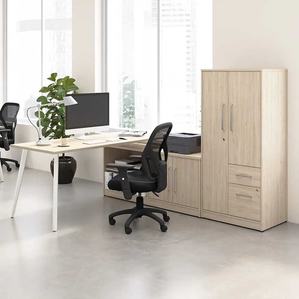 Storage Cabinets*Bush Business Furniture Vista Wardrobe Cabinet with Drawers, Natural Elm (VSS130NEK)